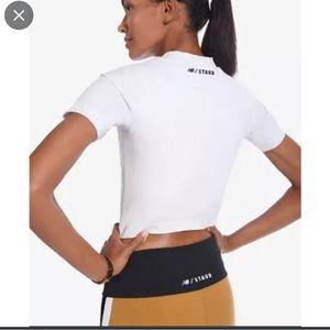 New Balance / Staud white workout tee size M